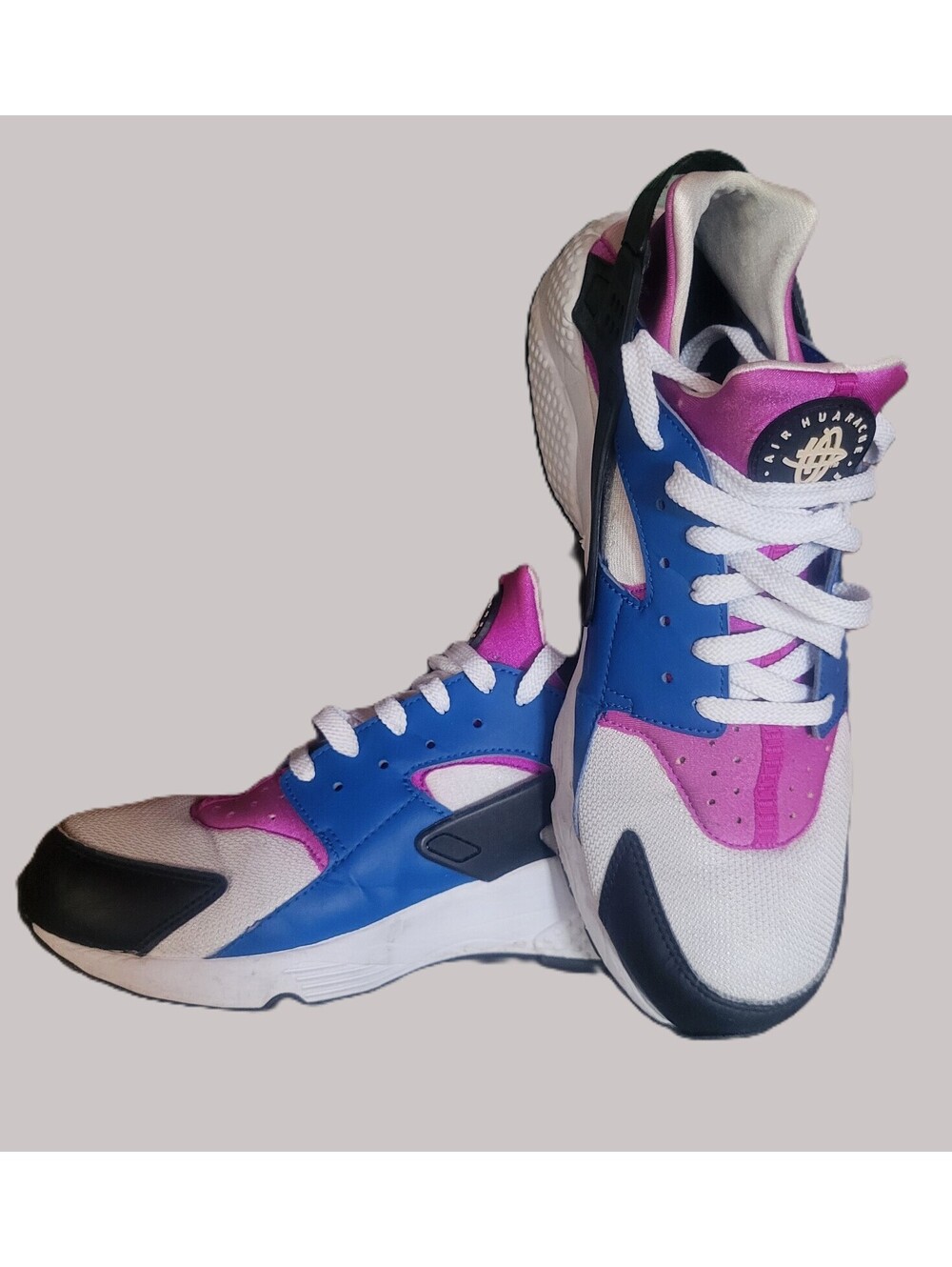 Nike Men's Air Huarache "Blue Jay / Hyper Violet" - Size 13 Retro Athletic - Picture 2 of 6